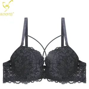 Sexy Cotton Bras Women Wire Free Comfortable Push Up Bra Size 36 38 40 42  44 46 BCD Cup Female Soft Underwere : : Fashion