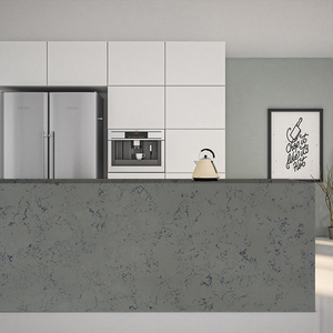 TMZ Stone ODM/OEM Dalle polie en quartz artificiel gris Bianco 4008 de haute qualité pour comptoir de cuisine et dessus de vanité - Product Image 3