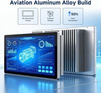 PC industriel tout-en-un 15', 8 Go de RAM DDR4 et un SSD M.2 de 128 Go pour la surveillance de la production et la collecte de données
