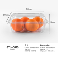 Framboises de qualité alimentaire personnalisées d'approvisionnement d'usine, récipient alimentaire de fraises 8 12 19oz boîte-cadeau en plastique de fruits