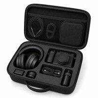 Étui de rangement pour accessoires d'appareil photo en EVA personnalisé OEM ODM, fermeture éclair, étanche, antichoc, portable, insert en mousse antichoc, logo personnalisé