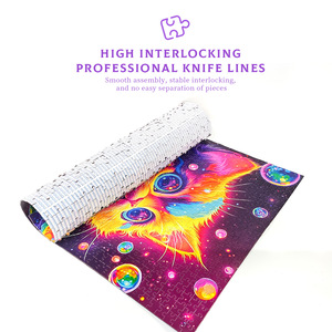 Rompecabezas de mil piezas personalizado con diseño de gatos y bebés, con tablero de selección libre, revestimiento de superficie de elección libre, tabla 1:1 y caja rígida - Product Image 3