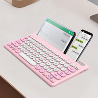 Ensemble clavier et souris ergonomique sans fil OEM 5.0 avec interrupteurs noirs étanches à 78 touches pour ordinateur portable, PC, tablette et usage bureautique/jeux