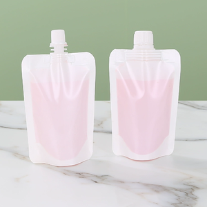 Biểu tượng tùy chỉnh Trắng PET/CPP đóng gói chất lỏng đứng lên túi nhỏ nhất Top Spout túi nước trái cây cho cửa hàng và siêu thị sử dụng - Product Image 3