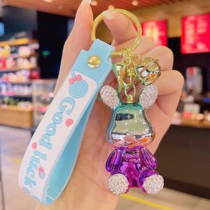 2024 Cartoon <b>Bear</b> Keychain Bright Color <b>Bear</b> <b>Cute</b> Keychain Bag Pendant Car Keychain - Product Image 4