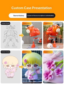 ประติมากรรมไฟเบอร์กลาส รูปการ์ตูนตามสั่ง มาสคอต IP ตกแต่งห้างสรรพสินค้า สวนสาธารณะกลางแจ้ง ประติมากรรมรูปสัตว์ขนาดใหญ่สำหรับตกแต่งภูมิทัศน์ กวางตุ้ง - Product Image 3