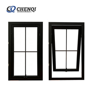 Fenêtres en aluminium à <span class=keywords><strong>double</strong></span> vitrage insonorisées et à rupture de pont thermique avec enrouleur de chaîne pour stores de fenêtre - Product Image 1