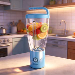 Mini mixeur portable 1000 ml, mixeur à fruits rechargeable, mixeur compact pour la maison, les voyages, le sport, la nourriture pour bébé, l'usage quotidien - Product Image 1