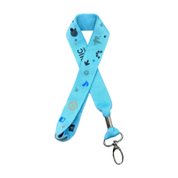 Lanière personnalisée en polyester écologique et durable avec crochet métallique, boucle de sécurité et porte-badge pour événements d'entreprise
