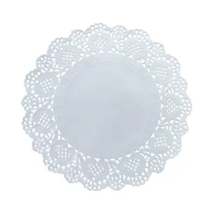 Lace Delicate Carving Thin Paper Openwork Disposable White Paper Doilies