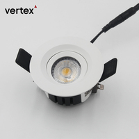 Spot encastré LED de plafond Vertex, en aluminium, rond ou carré, orientable, SMD, 3W, 5W, 7W
