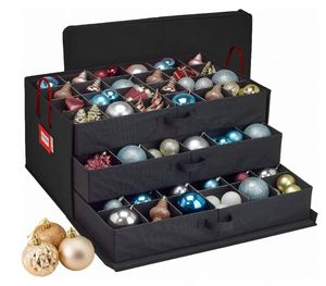 Boîtes de rangement pour boules de Noël personnalisées, boîte de rangement pour décorations de Noël avec séparateurs - Product Image 5