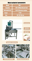 Ligne de production automatique de tofu Machines de traitement des produits de haricot-Machine de fabrication de tofu et presse à tofu