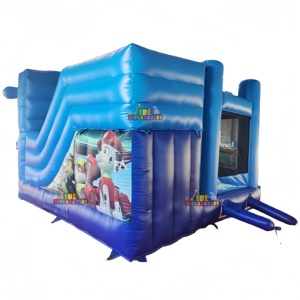 Château gonflable de <span class=keywords><strong>patrouille</strong></span> en PVC en gros avec toboggan, maison de saut gonflable de dessin animé pour les enfants, location de jeux pour fêtes - Product Image 5