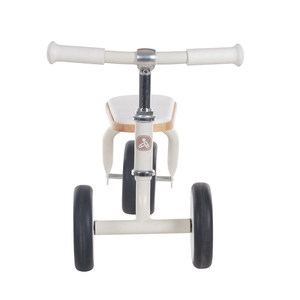 Vélo d'équilibre vintage pour enfants 18M+ à <span class=keywords><strong>4</strong></span> <span class=keywords><strong>roues</strong></span> avec siège <span class=keywords><strong>en</strong></span> <span class=keywords><strong>bois</strong></span> anti-retournement <span class=keywords><strong>en</strong></span> acier à haute teneur <span class=keywords><strong>en</strong></span> carbone pour tout-petits EN71 3C - Product Image 5
