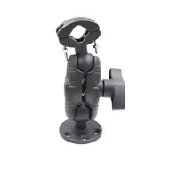 Support de fixation sur rail avec base à pince, adaptateur à rotule de 2,25 pouces, pour support de moteur, GPS, TV, tablette PC et guidon de VTT