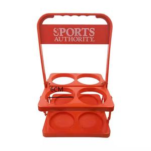 Porte-bouteilles de bière et de vin réutilisable rouge, pliable, avec poignée, pour 4/6 bouteilles, idéal pour la Russie, Krusovice, <span class=keywords><strong>Peroni</strong></span> - Product Image 3