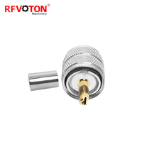Connecteur RF UHF mâle PL259, convertisseur de connecteur pour câble LMR240 H155 RG8X, connecteur pour applications RF