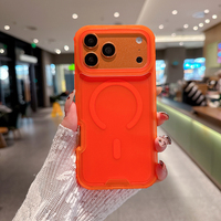 Coque de téléphone de luxe antichoc à chargement magnétique sans fil, vente directe usine pour iPhone 17 16 Pro Max