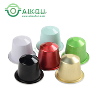 Capsules de café vides assorties aux capsules de café de la machine Nespresso 15ml espresso compatible en aluminium vides avec couvercles en aluminium