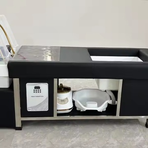 Lit de shampooing électrique multifonctionnel moderne avec circulation d'eau, thérapie capillaire et pédicure pour salon - Product Image 4