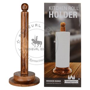 Support de Rouleau de Papier de Cuisine en Bois de Mangue Décoratif Écologique Moderne, Présentoir en Bois Marron, Meilleure Vente pour la Maison - Product Image 2