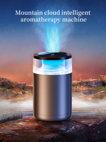 Purificateur d'air de luxe AILOVN pour grille d'aération de voiture avec capteur de vibration, diffuseur d'huiles essentielles en plastique alimenté par USB