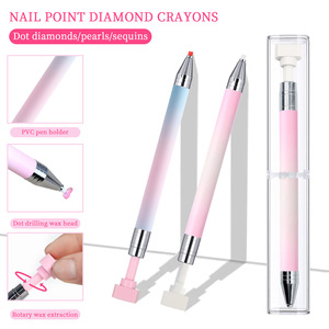New Arrival Nail Dotting <b>Pen</b> Tool Set Nail Polish Crayon Stick PVC Holder Rotary Dot Nail Art Dotting <b>Pen</b> - Product Image 3