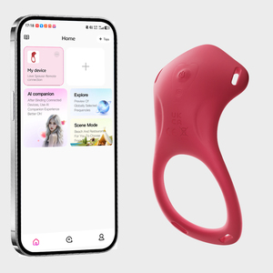 Vibrateur de <span class=keywords><strong>couple</strong></span> contrôlé par application, stimulateur clitoridien portable, anneau vibrant pour pénis, 9 vitesses, Bluetooth, télécommande longue <span class=keywords><strong>distance</strong></span>, jouet sexuel pour femmes - Product Image 6