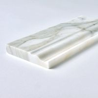 YUSHI moderne poli Calacatta or marbre plinthe moulure Design d'intérieur pour la décoration de Villa