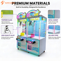 Machine à griffes commerciale à monnayeur pour poupées et peluches, grande machine à prix en peluche pour parcs d'attractions, vente en gros