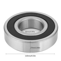 Rodamientos de Rueda para Motocicleta a Precio de Fábrica, Rodamientos de Bolas de Ranura Profunda 6310, 50x110x27mm, Rodamiento para Motocicleta Eléctrica 6310RS