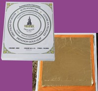 Feuille d'or imitation en vrac 16x16cm Vente chaude 10 000 pièces par boîte pour la sculpture sur bois