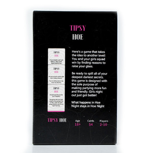 <span class=keywords><strong>Juego</strong></span> <span class=keywords><strong>de</strong></span> Mesa Tipsy Hoe para Fiestas <span class=keywords><strong>de</strong></span> Chicas, <span class=keywords><strong>Juego</strong></span> <span class=keywords><strong>de</strong></span> Beber, <span class=keywords><strong>Cartas</strong></span> <span class=keywords><strong>de</strong></span> Estrategia en Inglés, <span class=keywords><strong>Juego</strong></span> <span class=keywords><strong>de</strong></span> Mesa para Parejas - Product Image 2