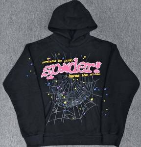 เสื้อฮู้ดลายกราฟิกใยแมงมุมที่สะดุดตา |   เสื้อฮิปฮอปสตรีทแวร์โอเวอร์ไซส์คุณภาพสูง สไตล์วายทูเค กำลังฮิต สำหรับผู้ชายและผู้หญิง - Product Image 6