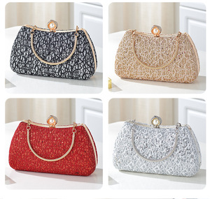 Pochette de soirée grande capacité de style européen et américain, sac à main pratique pour événements formels, vente en gros - Product Image 2