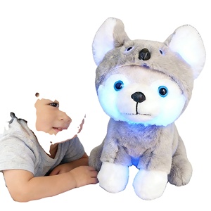 Peluche de Perro Husky de Dibujos Animados, OEM ODM, Súper Suave, Relleno de Algodón PP, para Aliviar el Estrés, Regalo de Cumpleaños para Niños - Product Image 1