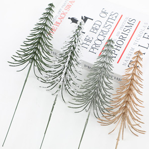 Bouquet d'aiguilles de pin artificielles en plastique, décoration de Noël pour la maison, verdure pour mariage, accessoires d'extérieur - Product Image 5