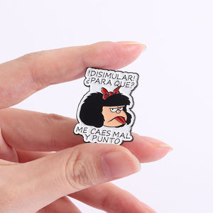 Épingles en émail avec des personnages de bandes dessinées, <span class=keywords><strong>citation</strong></span> espagnole amusante, broche « Yo NoPido Que Me Amen », badge de revers, bijoux, cadeaux pour amis - Product Image 4