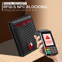 Dompet Pria RFID Blocking PU Custom - Tipis Lipat Dua, 12 Slot Kartu, 2 Jendela ID, Kantong Uang, Lapisan Nilon, Penutup Terbuka, Panjang Pendek