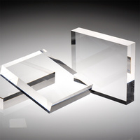 Bloc de verre organique vierge personnalisé imprimé UV clair acrylique marque présentoir logo d'entreprise bloc