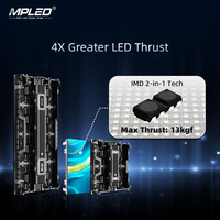 Pantalla LED Flexible de Alquiler MPLED, Fácil de Empalmar y Desmontar, P2.9, Pantalla Digital para Fondo de Escenario de DJ, para Centro Comercial