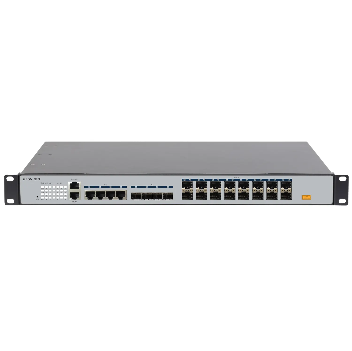 फाइबर ऑप्टिक GPON OLT WL16 4 * जीई 4 * XG 16 * GPON पोर्ट ऑप्टिकल लाइन टर्मिनल संगत GPON OLT