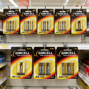 GMCELL 4/6/8팩 <span class=keywords><strong>AA</strong></span> 1.5V 알카라인 배터리 LR6 장시간 사용 가능한 맞춤형 블리스터 카드 (슈퍼마켓 및 편의점 장난감용) - Product Image 1