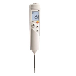 เทอร์โมมิเตอร์วัดอุณหภูมิอาหารดิจิตอล Testo 106 สำหรับใช้ในครัวเรือน พร้อมจอแสดงผลอิเล็กทรอนิกส์ หัววัด ABS รองรับการปรับแต่ง ODM - Product Image 1