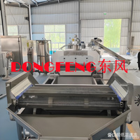 Machine de congélation à l'azote liquide de type tunnel, de fabrication chinoise, avec une plage de température de -150°C à 0°C pour la transformation alimentaire