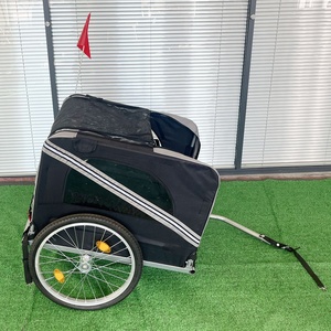 Rimorchio per Bicicletta per Animali Domestici con Attacco Rapido e Facile, Pieghevole, per Passeggiate all'Aperto, Passeggino per Gatti, Rimorchio da Viaggio - Product Image 2