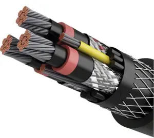Shd-gc型采矿电缆EPR/CPE 5-2 5千伏350 MCM 3C + 2*2/0AWG + 1 * 6AWG ICEA S-75-381便携式和供电电缆CU/HEPR/TWC