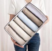Organisateur de vêtements pour armoire avec support, séparateur de rangement pliable pour placard, boîte de rangement pour jeans, t-shirts, pantalons, leggings