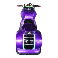 Voiture électrique pour enfants de style moto avec moteur sans balais 350W, batterie 20Ah*2 et carrosserie en fibre de verre pour parcs d'attractions